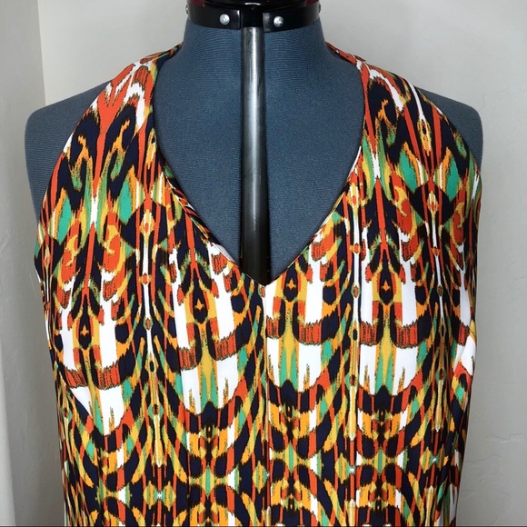 Gabby Skye Halter Dress in Psychedelic Print 22W - Picture 3 of 8
